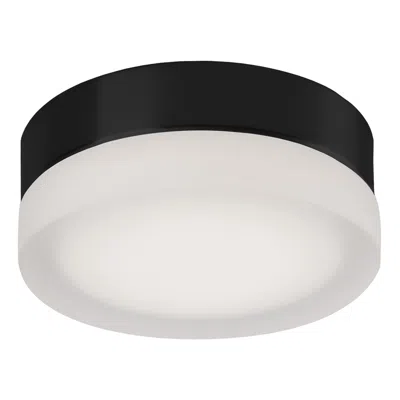 Kuzco Bedford Led 6-in Black/frosted Flush Mount