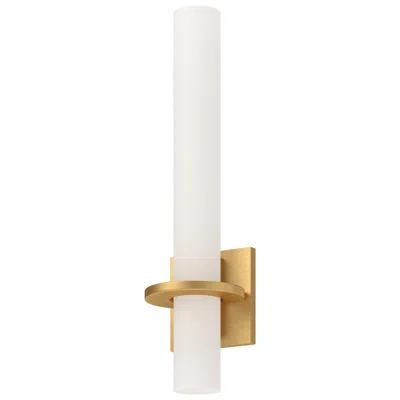 Kuzco Bhutan 18" High Brushed Gold Led Wall Sconce