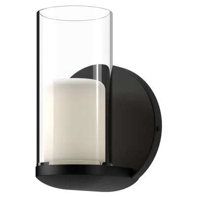 Kuzco Birch Led 3-in Black/clear Wall Sconce