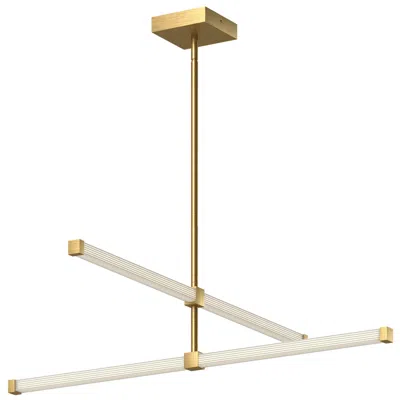 Kuzco Blade Led 32-in Brushed Gold Led Chandeliers