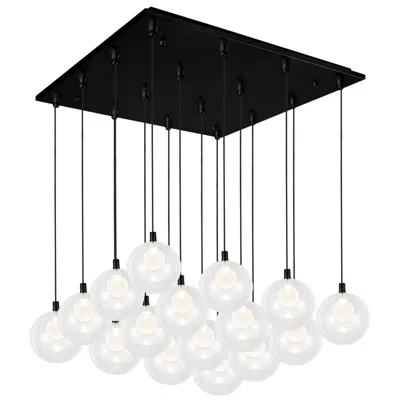 Kuzco Bolla 21-in Black 16-light Multi Pendant