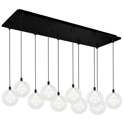 Kuzco Bolla 29-in Black 10-light Multi Pendant