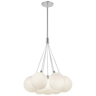 Kuzco Bolla Led 17-in Opal Glass Chandelier