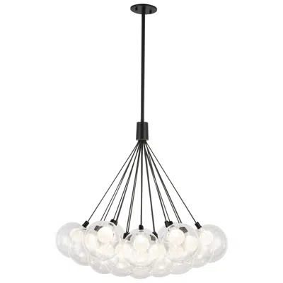 Kuzco Bolla Led 28-in Black Led Chandelier