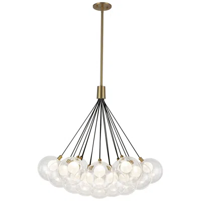 Kuzco Bolla Led 28-in Brushed Gold Led Chandelier