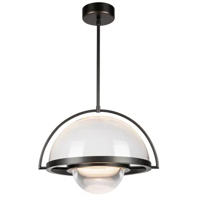 Kuzco Bowery Led 16-in Urban Bronze Pendant