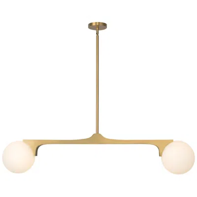 Kuzco Briar 47-in Brushed Gold Linear Pendant
