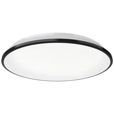 Kuzco Brook Led 15-in Black Flush Mount In White