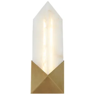 Kuzco Caesar 12" High Vintage Brass Led Wall Sconce