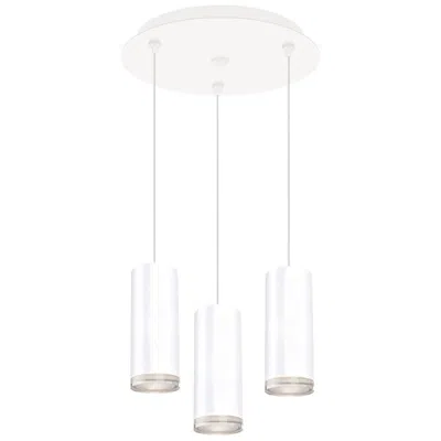 Kuzco Cameo 11-in White 3-light Multi Pendant
