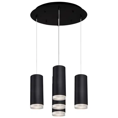 Kuzco Cameo 14-in Black 5-light Multi Pendant