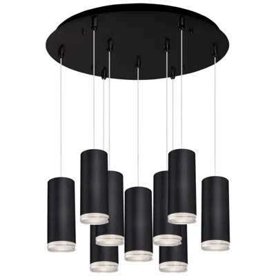Kuzco Cameo 18-in Black 9-light Multi Pendant