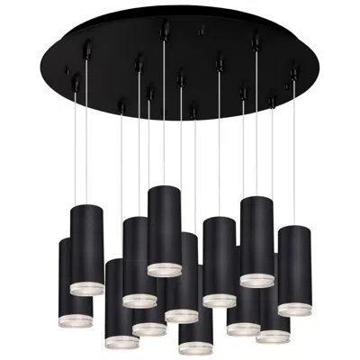 Kuzco Cameo 24-in Black 13-light Multi Pendant