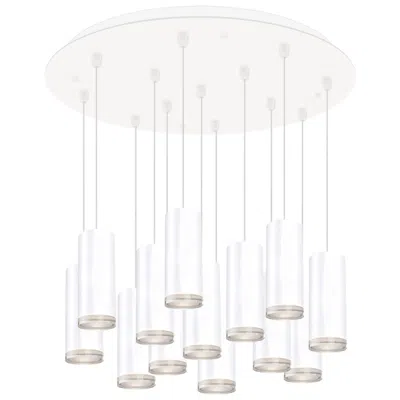 Kuzco Cameo 24-in White 13-light Multi Pendant