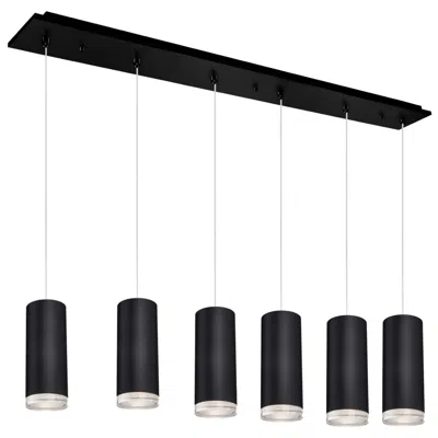 Kuzco Cameo 42-in Black 6-light Multi Pendant