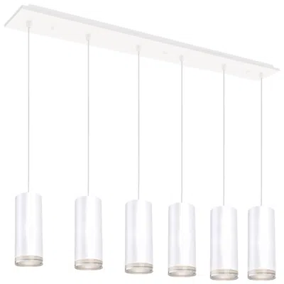 Kuzco Cameo 42-in White 6-light Multi Pendant