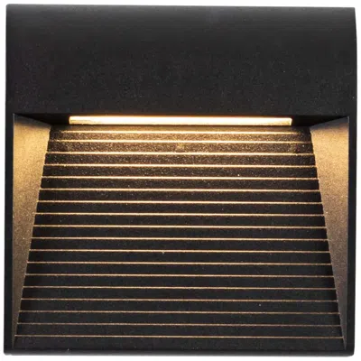 Kuzco Casa 4 1/2" Square Black Led Outdoor Step Light