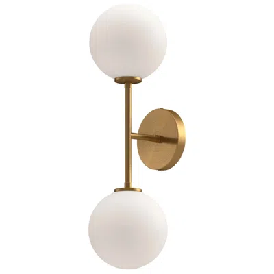 Kuzco Cassia 20 1/4" High Aged Gold 2-light Wall Sconce