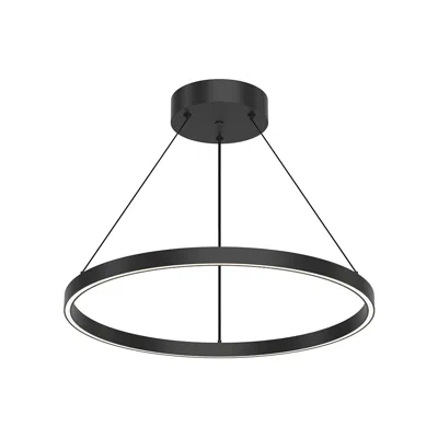 Kuzco Cerchio Led 24-in Black Pendant