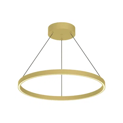 Kuzco Cerchio Led 24-in Brushed Gold Pendant