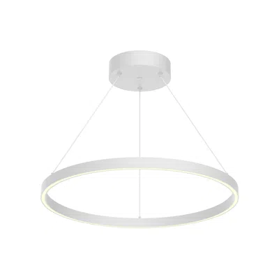 Kuzco Cerchio Led 24-in White Pendant