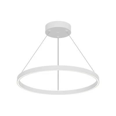 Kuzco Cerchio Led 24-in White Pendant
