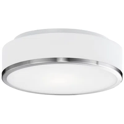 Kuzco Charlie Led 12-in Brushed Nickel Flush Mount