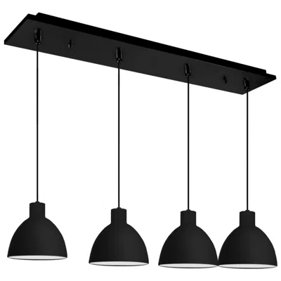 Kuzco Chroma 28-in Black 4-light Multi Pendant