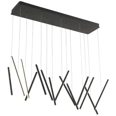 Kuzco Chute Led 40-in Black Linear Pendant
