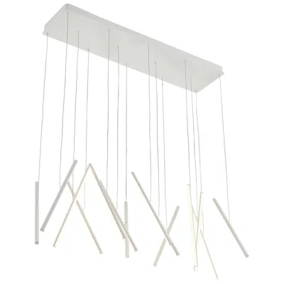 Kuzco Chute Led 40-in White Linear Pendant