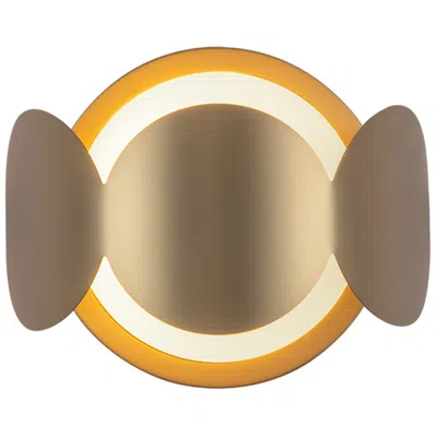 Kuzco Ciel E12 10-in Brushed Gold/opal Glass Wall Sconce