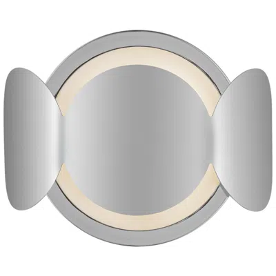 Kuzco Ciel E12 10-in Chrome/opal Glass Wall Sconce