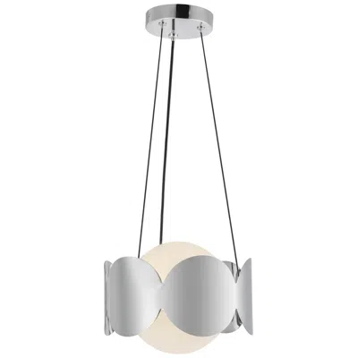 Kuzco Ciel E26 10-in Chrome/opal Glass Socket Chandelier