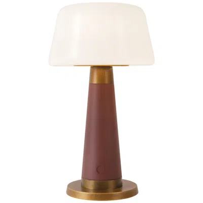 Kuzco Clemence 11-in Burgundy Dimmable Led Table Lamp