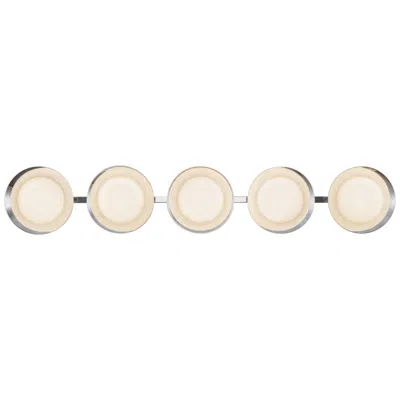 Kuzco Cleo 36-in Chrome Dimmable Led Bathroom Vanity Light With Opal Glass