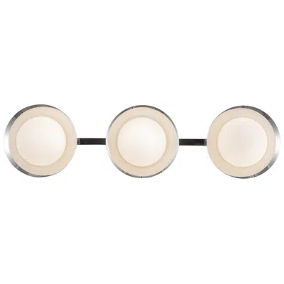 Kuzco Cleo Led 23-in Chrome/opal Glass Vanity Light