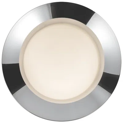 Kuzco Cleo Led 9-in Chrome/opal Glass Wall Sconce