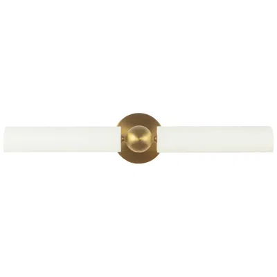 Kuzco Cole 23-in Brushed Gold And White Wall/picture Light