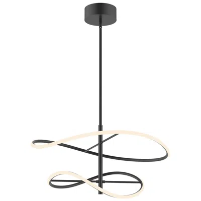 Kuzco Collide Led 24-in Black Pendant