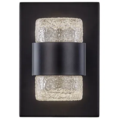 Kuzco Copenhagen 8-in 1 Light Black Integrated Led Outdoor Wall 11w