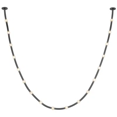 Kuzco Corda Led 17-ft Black/opal Glass Pendant
