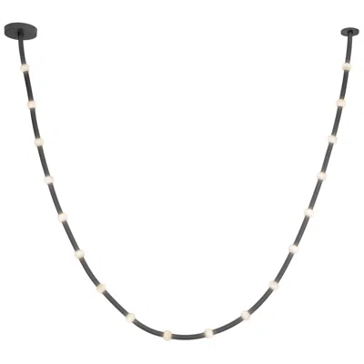 Kuzco Corda Led 17-ft Black/opal Glass Pendant