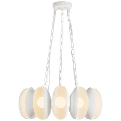 Kuzco Cortez 25-in Antique White Dimmable Led Chandelier