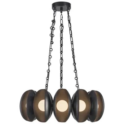 Kuzco Cortez 25-in Urban Bronze Dimmable Led Chandelier