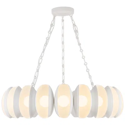 Kuzco Cortez 37-in Antique White Dimmable Led Chandelier