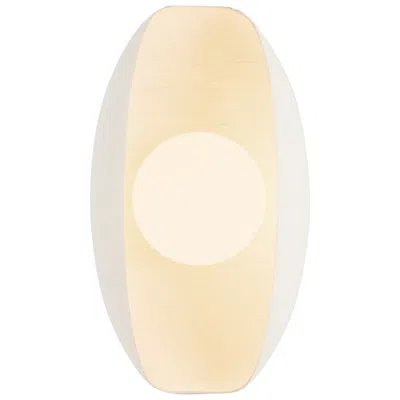 Kuzco Cortez 5-in Antique White Dimmable Led Wall/vanity Light