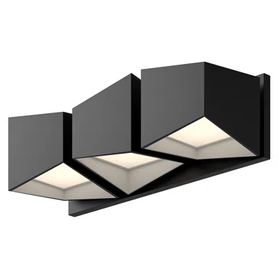 Kuzco Cubix Led 18-in Black/white Vanity Light