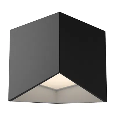 Kuzco Cubix Led 5-in Black/white Flush Mount