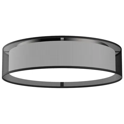 Kuzco Dalton Led 20-in Black Organza Flush Mount