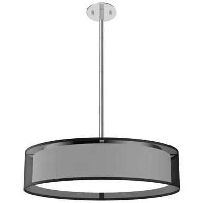 Kuzco Dalton Led 20-in Black Organza Pendant